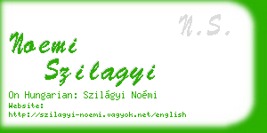 noemi szilagyi business card