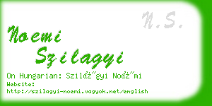 noemi szilagyi business card